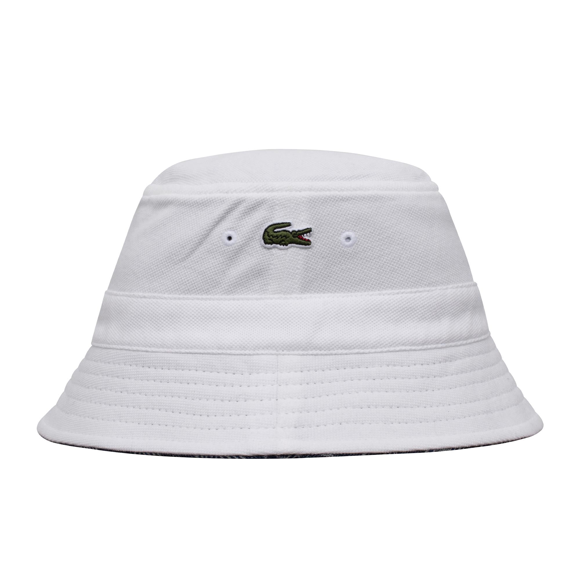 Lacoste Reversible Signature Monogram Jacquard Bucket Hat